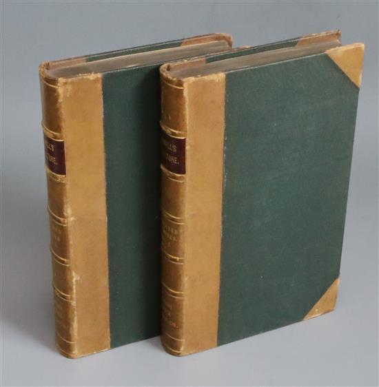 Marshall, William - The Rural Economy of the Southern Counties, 2 vols, 8vo, half calf library binding of Library